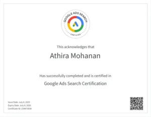 Search-certification-from-Google-Ads-awarded-to-Athira
